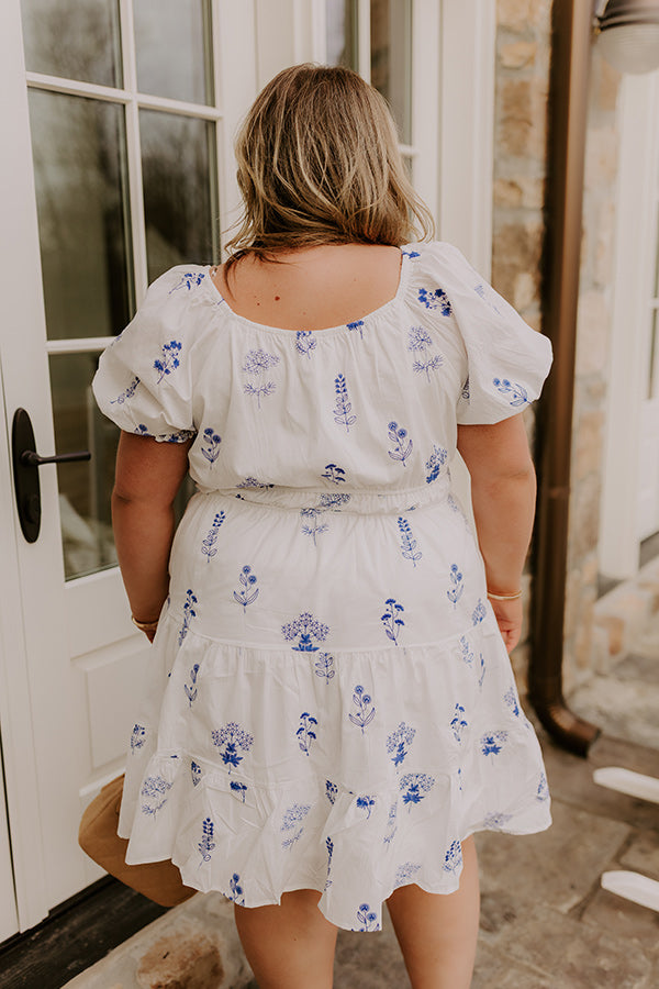 Botanical Moment Embroidered Mini Dress Curves