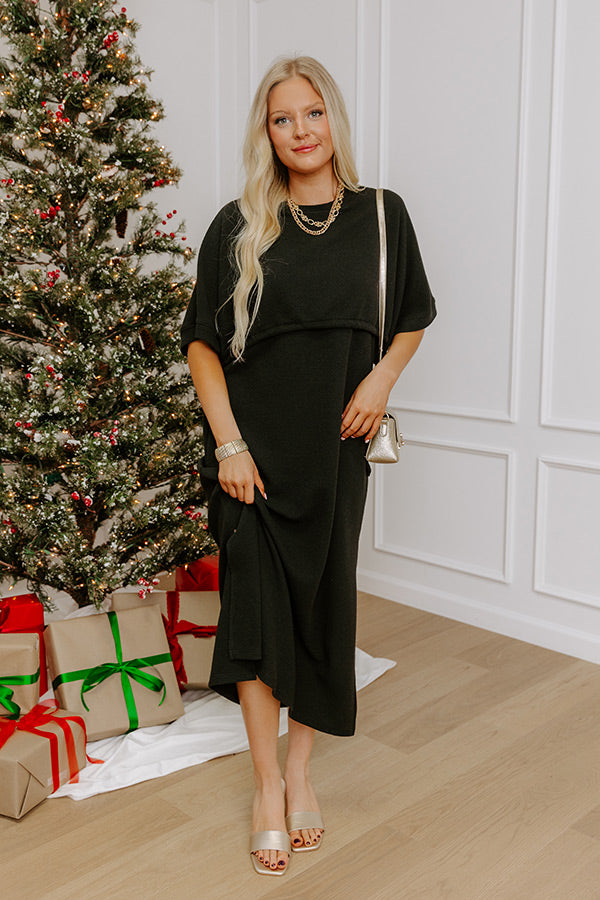 Uptown Muse Knit Midi Dress