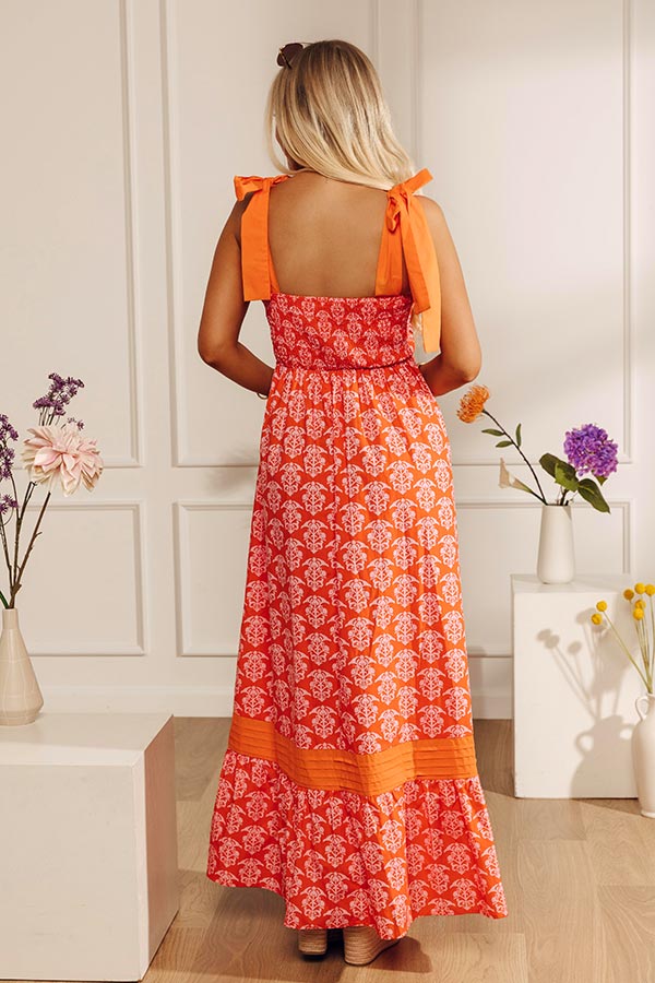 Sweet On The Patio Floral Maxi Dress