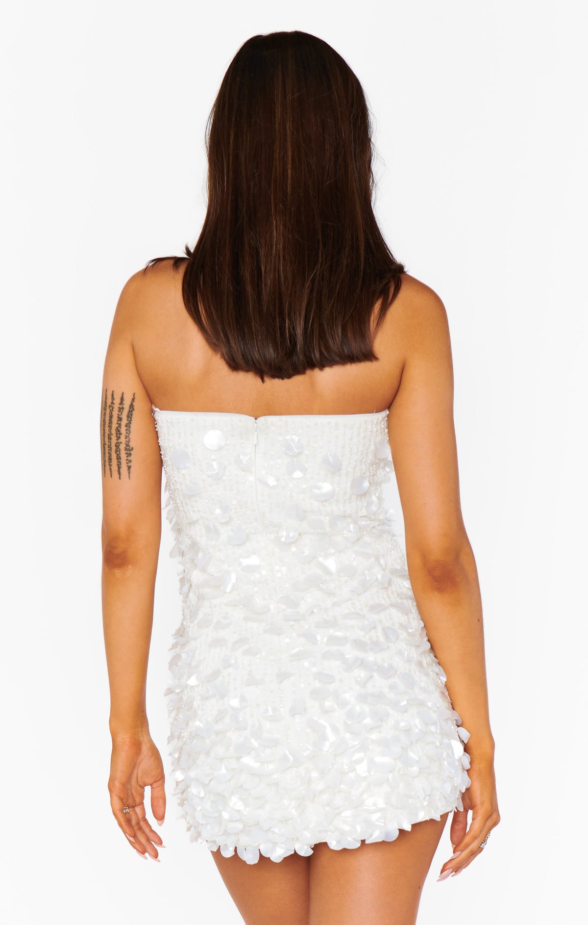 Savvy Tube Dress ~ Shiny Shell Embellishment