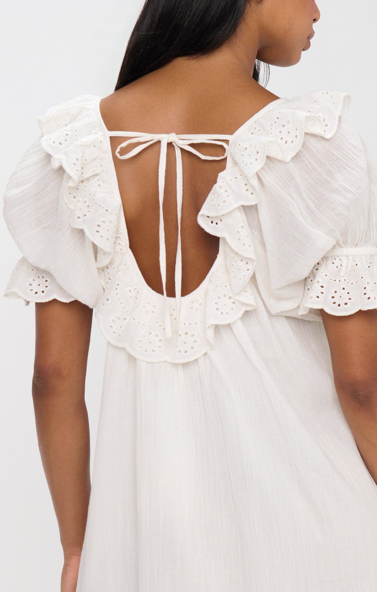Toulouse Dress ~ White Eyelet