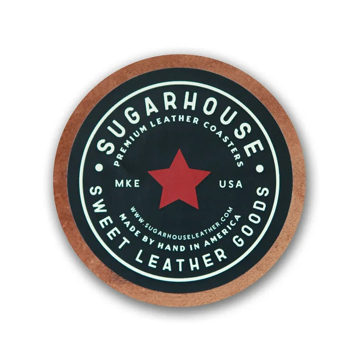 Cheers! Leather Coaster