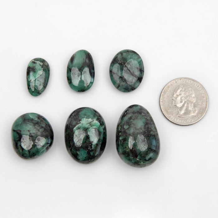 Emerald - Beryl var. - Tumbled Stone(s)
