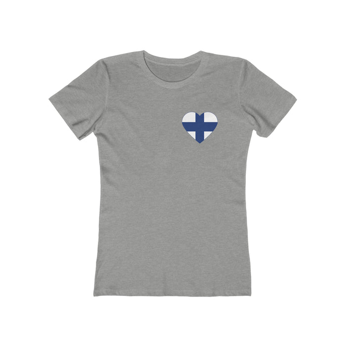 Finnish Flag Heart Women's Fit T-Shirt