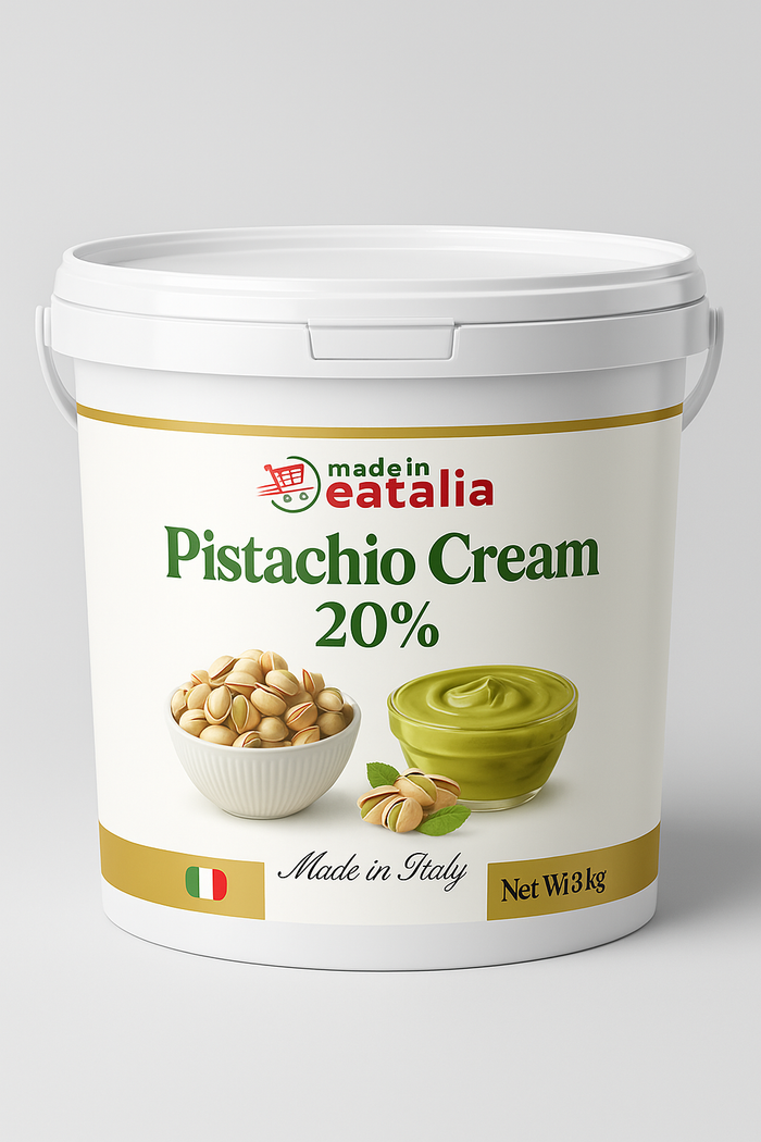 Made in Eatalia Pistachio Cream 20% – Foodservice Bucket (3kg)