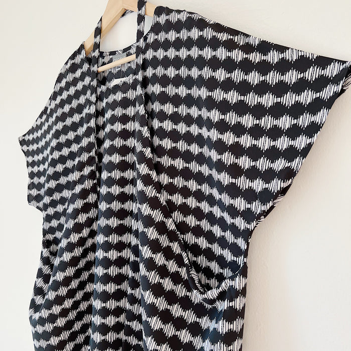 Origami Dress in Channel Print
