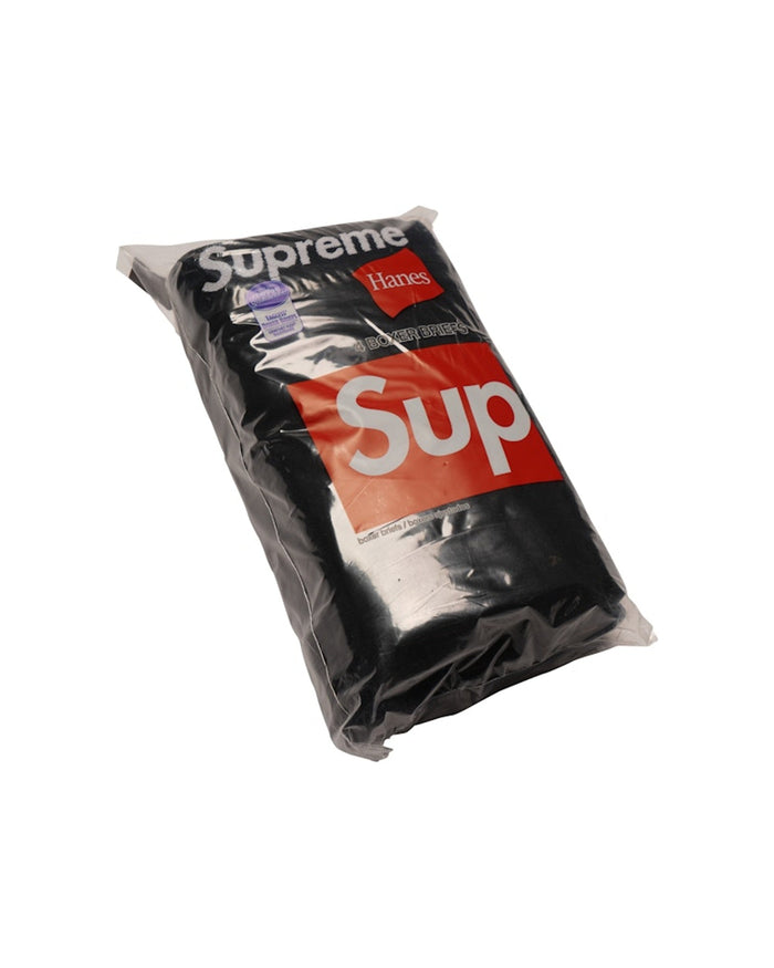Supreme Hanes Boxer Briefs (4 Pack) Black