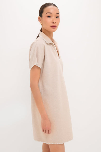 Sandstone Pique Melissa Mini Dress