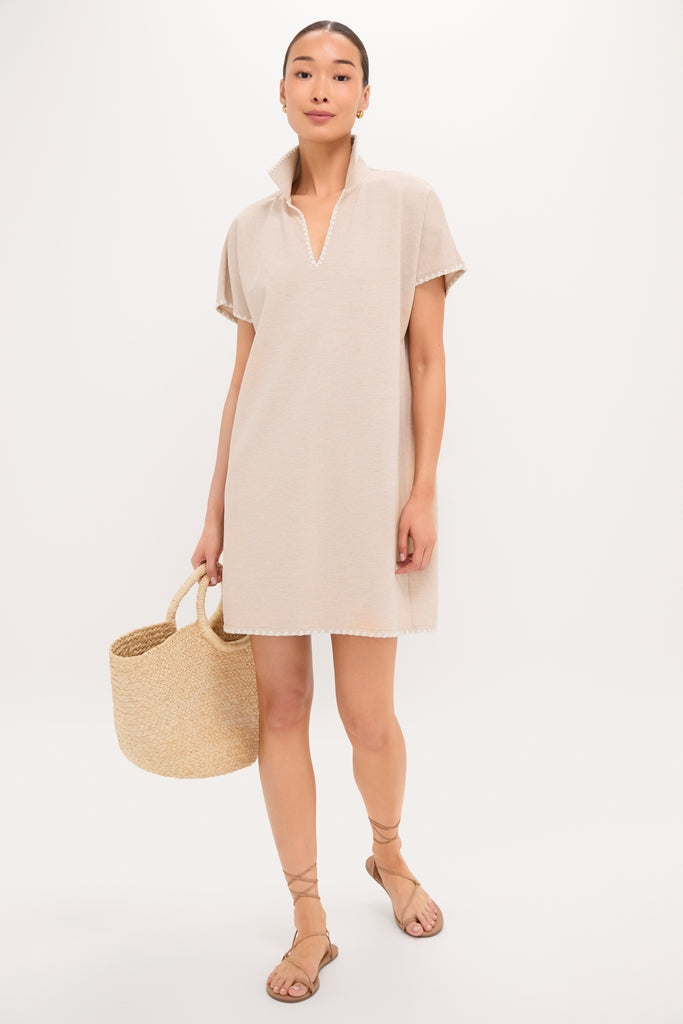 Sandstone Pique Melissa Mini Dress