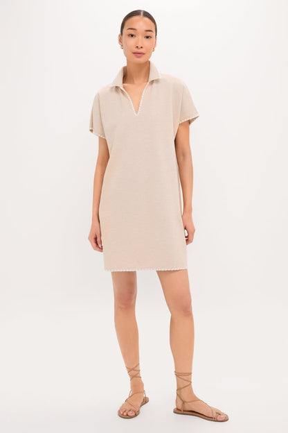 Sandstone Pique Melissa Mini Dress
