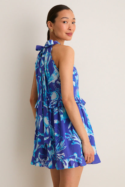 Cyan Amelia Mini Dress
