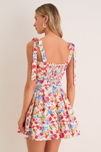 Poppy Fields Floral Jenna Mini Dress