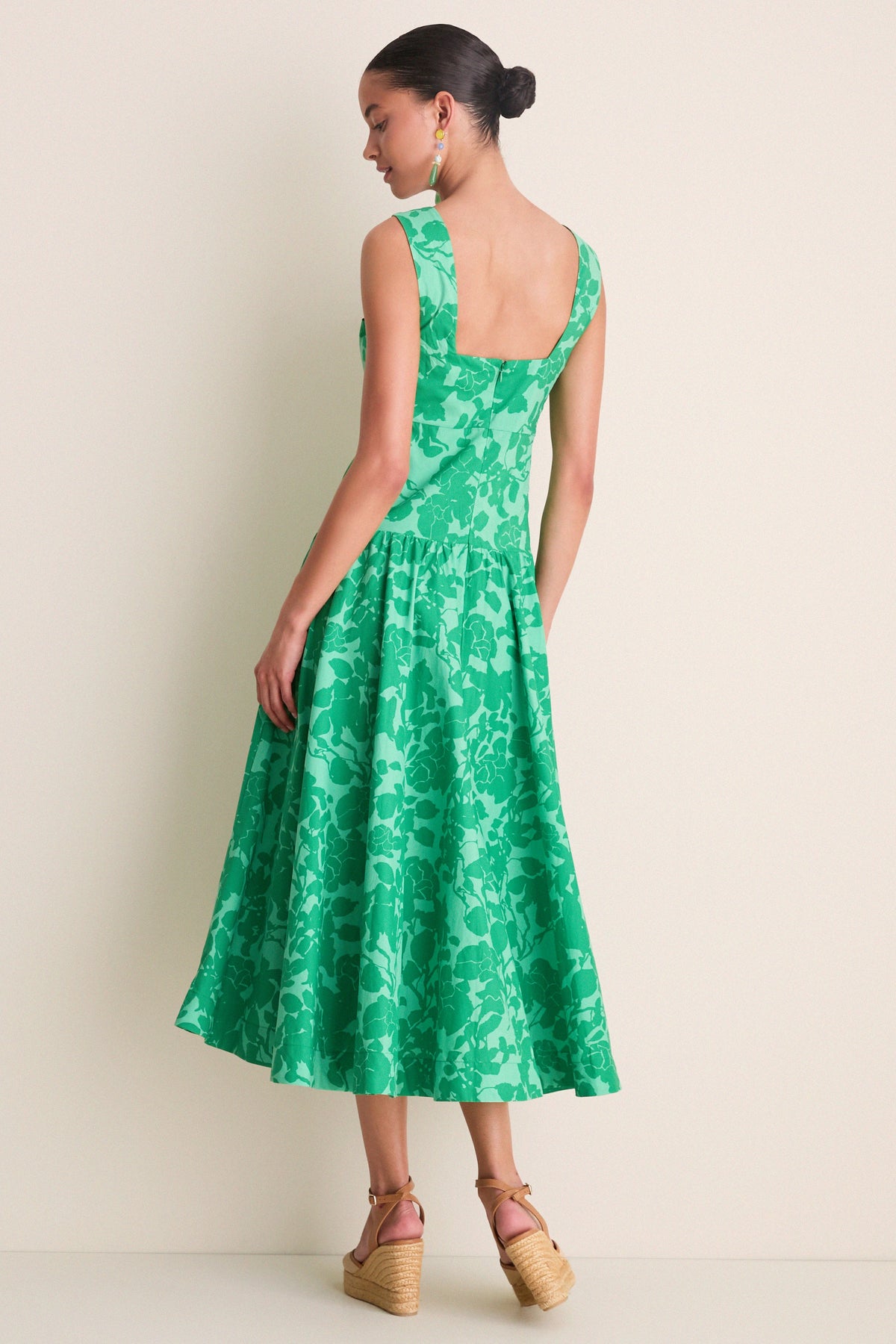 Emerald Floral Lilly Maxi Dress