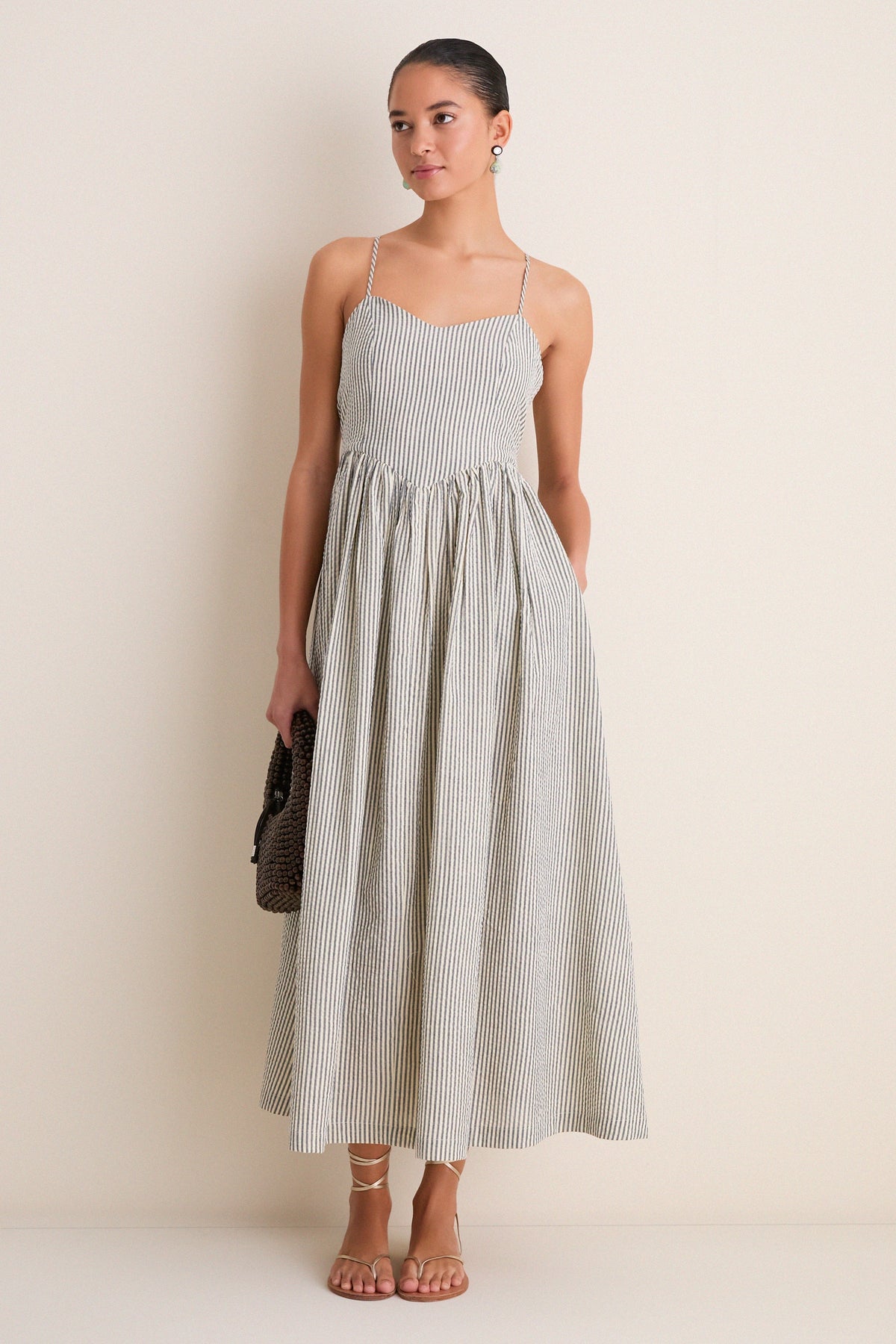 Newburyport Stripe Cotton Day Dress