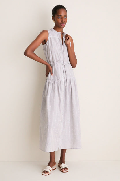James Stripe Lucy 4 Basque Sleeveless Dress