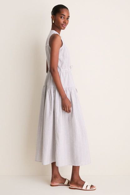 James Stripe Lucy 4 Basque Sleeveless Dress