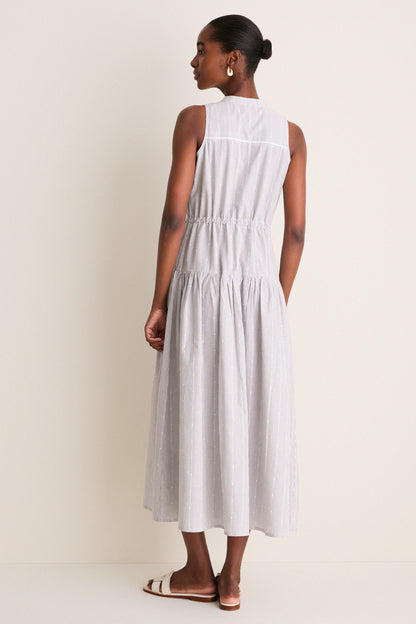 James Stripe Lucy 4 Basque Sleeveless Dress