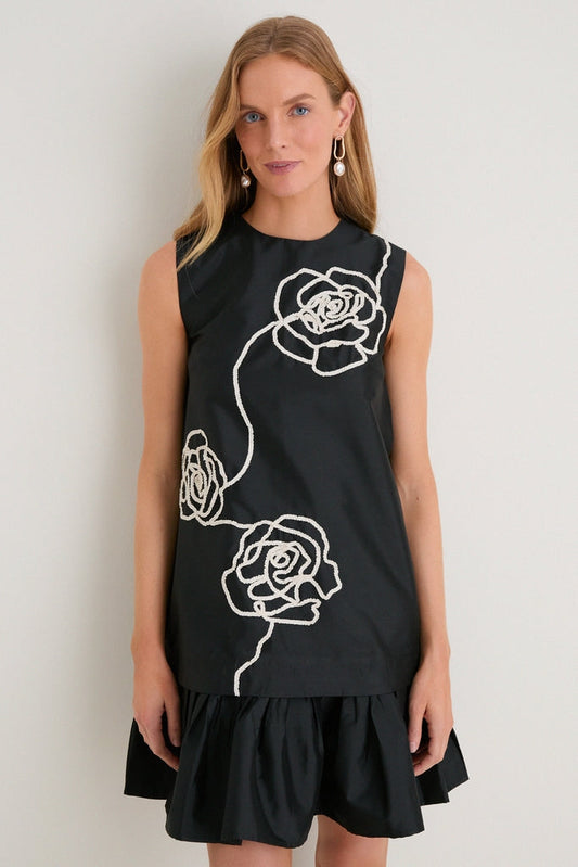 Onyx and Ivory Florentina Petal Mini Dress