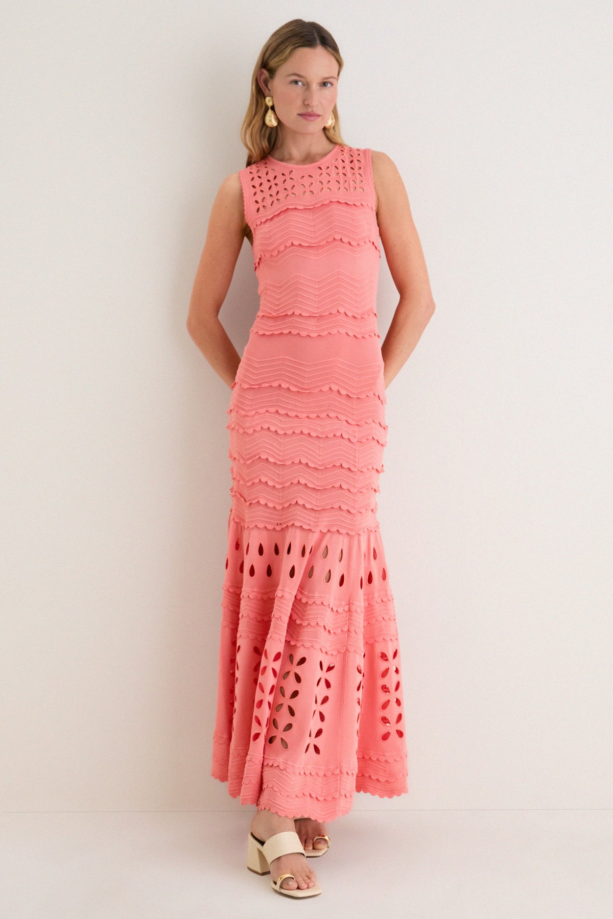 Coral Peony Lakshmi Dress
