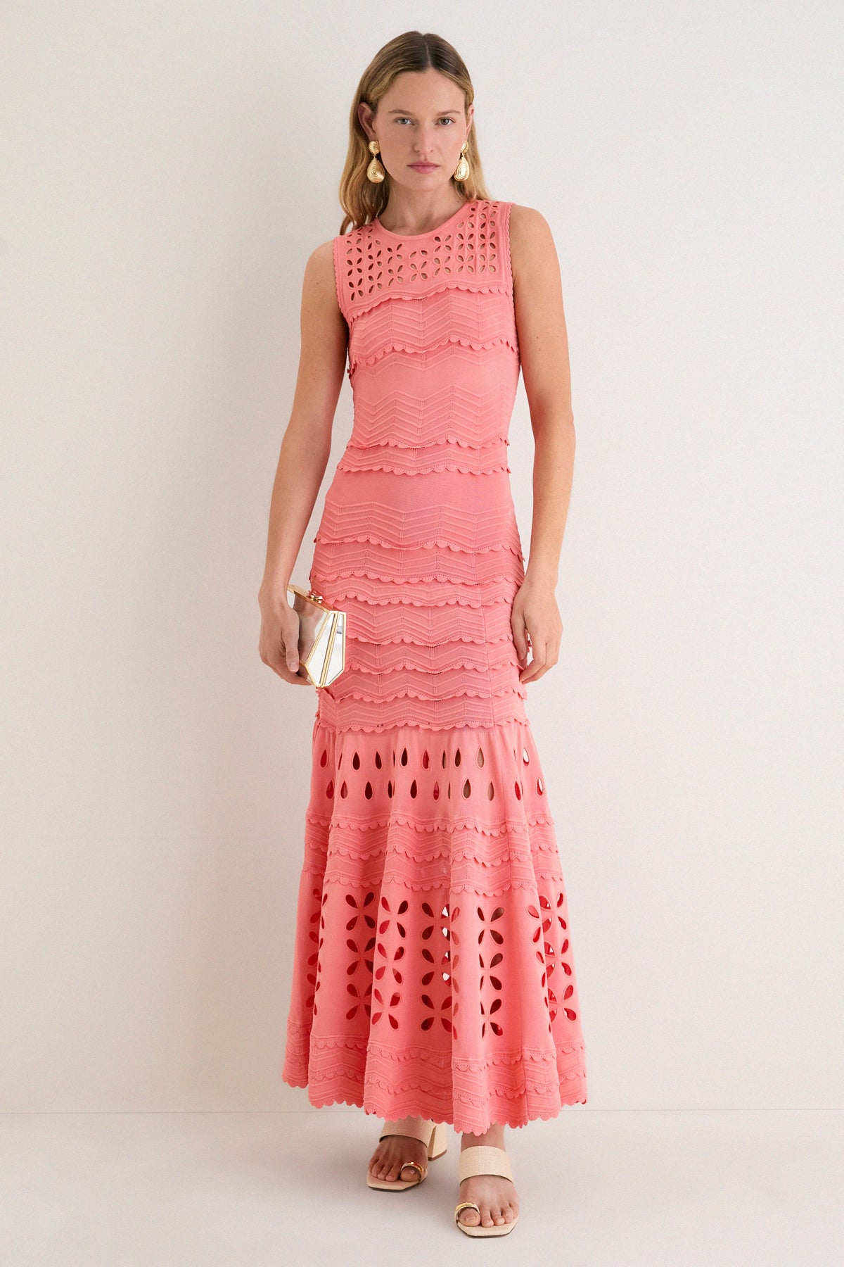 Coral Peony Lakshmi Dress