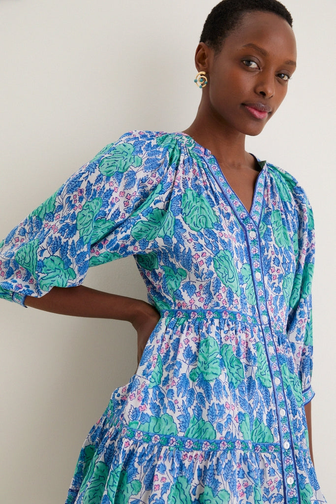 Green Navy Clara Mini Dress