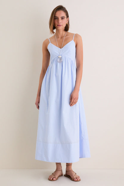 French Blue Peninsula Dress