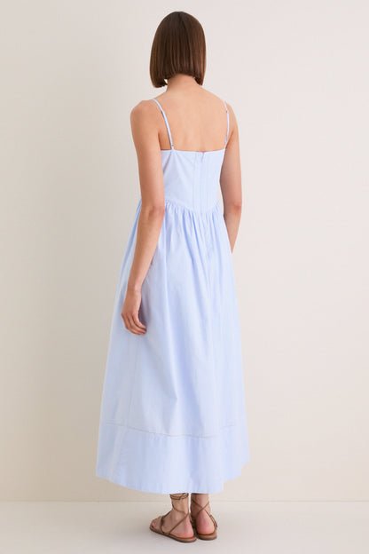 French Blue Peninsula Dress