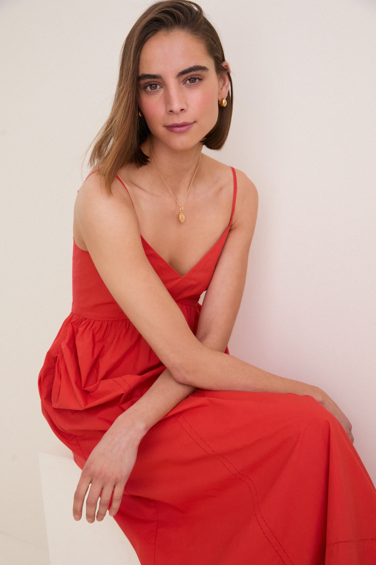 Tomato Peninsula Dress