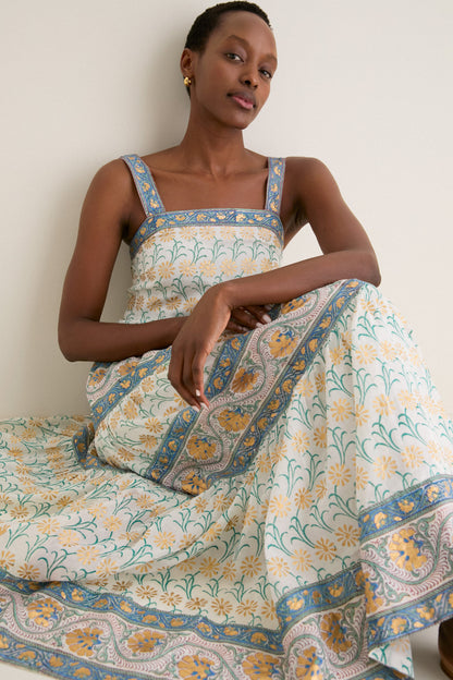 Geneva Green Strappy Maxi Dress