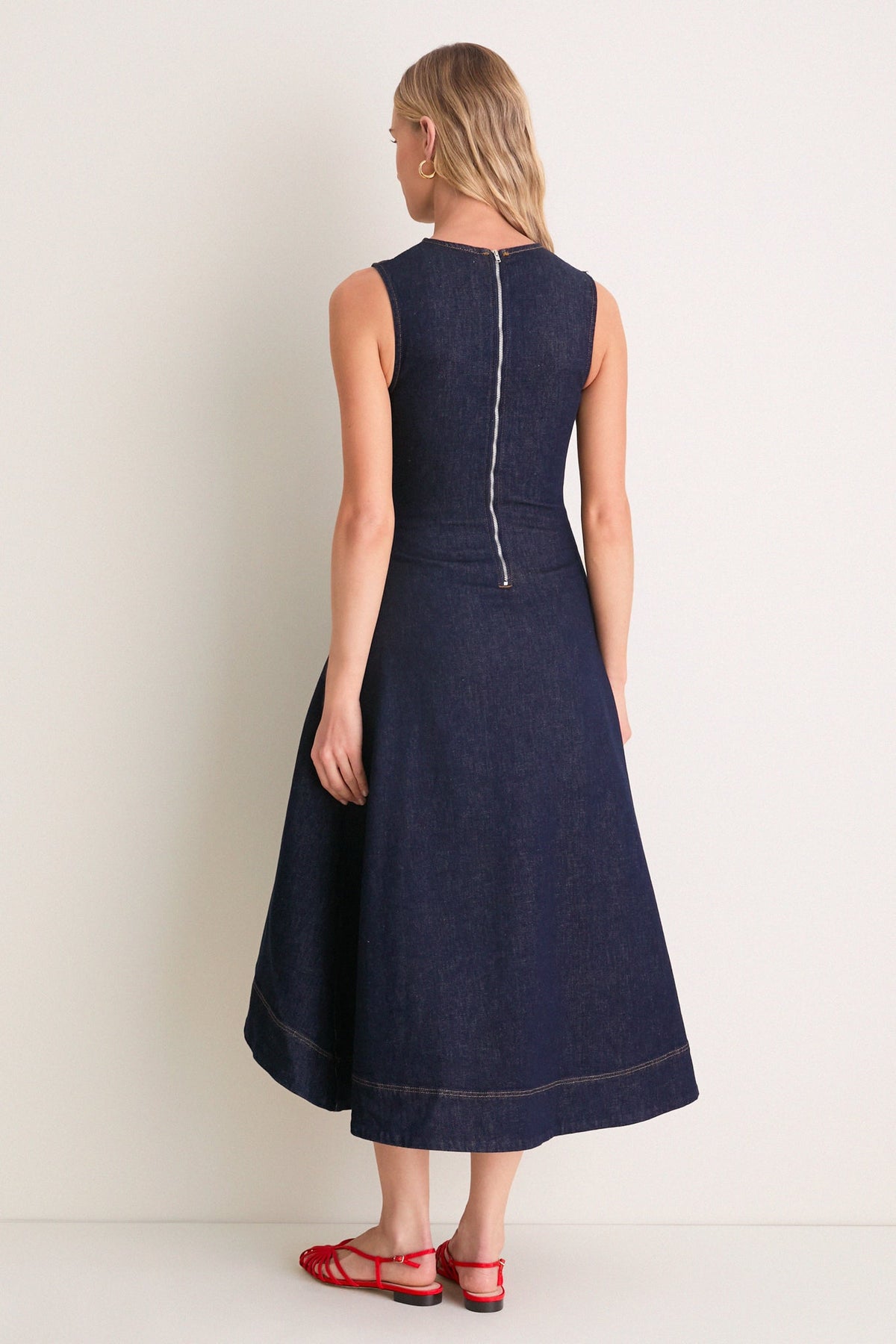 Indigo Liberty Denim Midi Dress