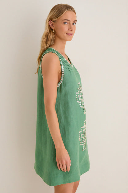 Green Leaf Eva Mini Dress