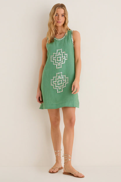 Green Leaf Eva Mini Dress