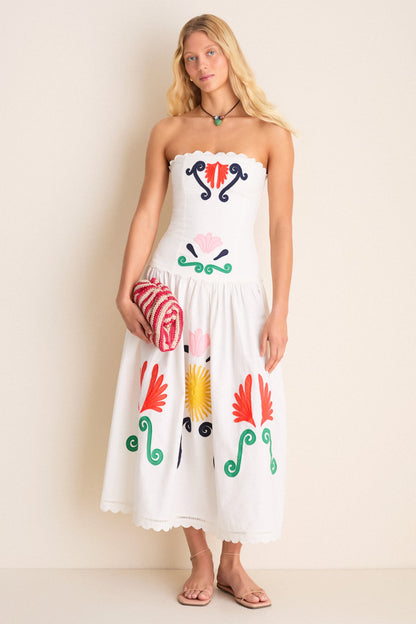 Off White Malla Maxi Dress