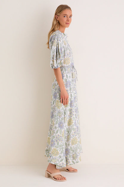 Heritage Lemon Kira Maxi Dress