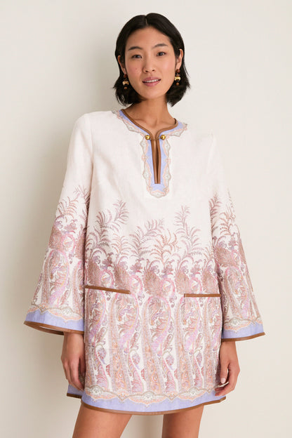 Cream Paisley Alchemy Tunic Dress