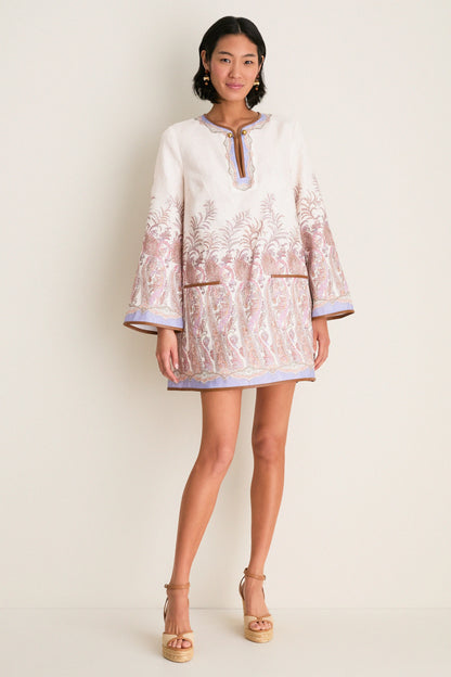 Cream Paisley Alchemy Tunic Dress