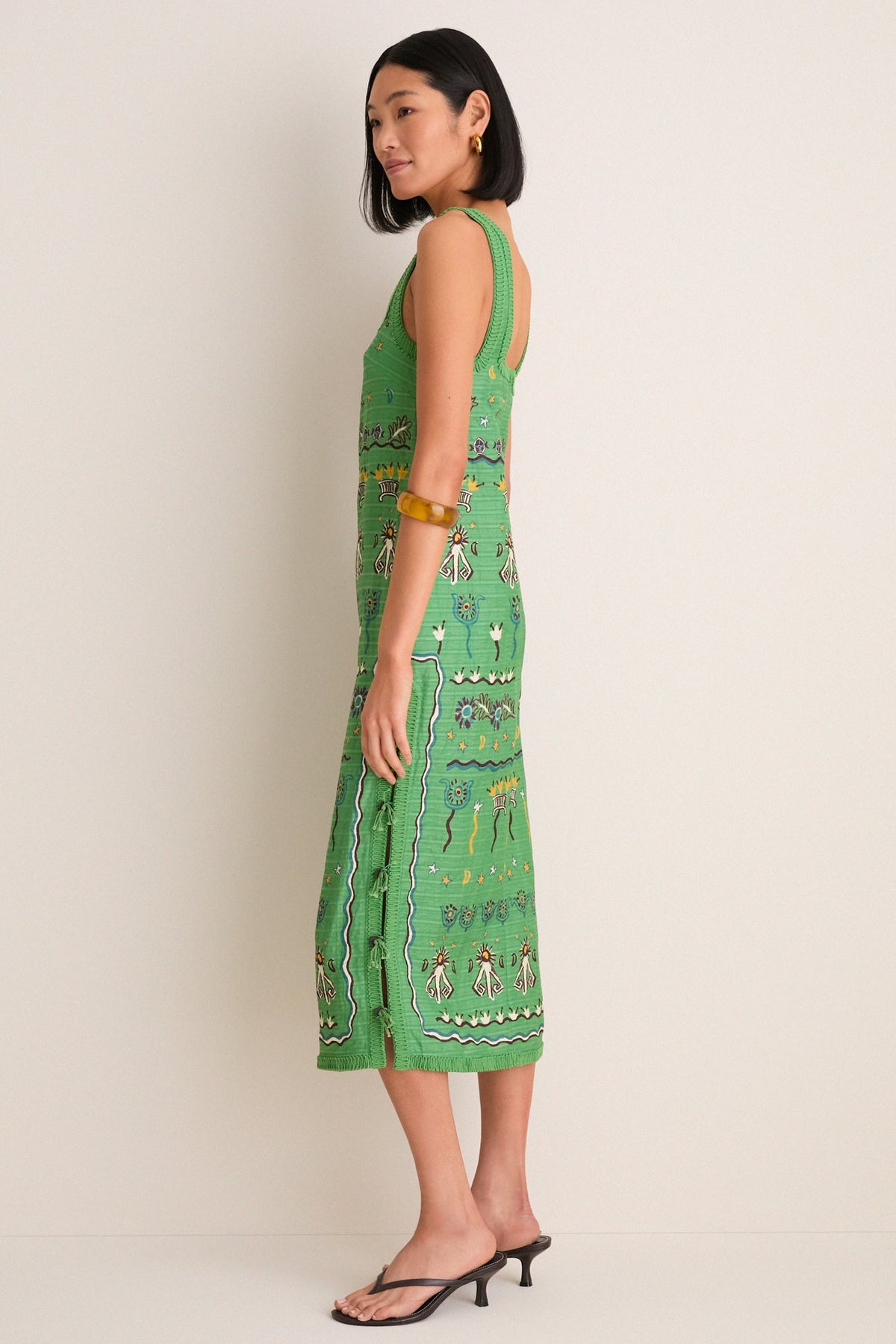 Multi Sun Dancer Midi Dress