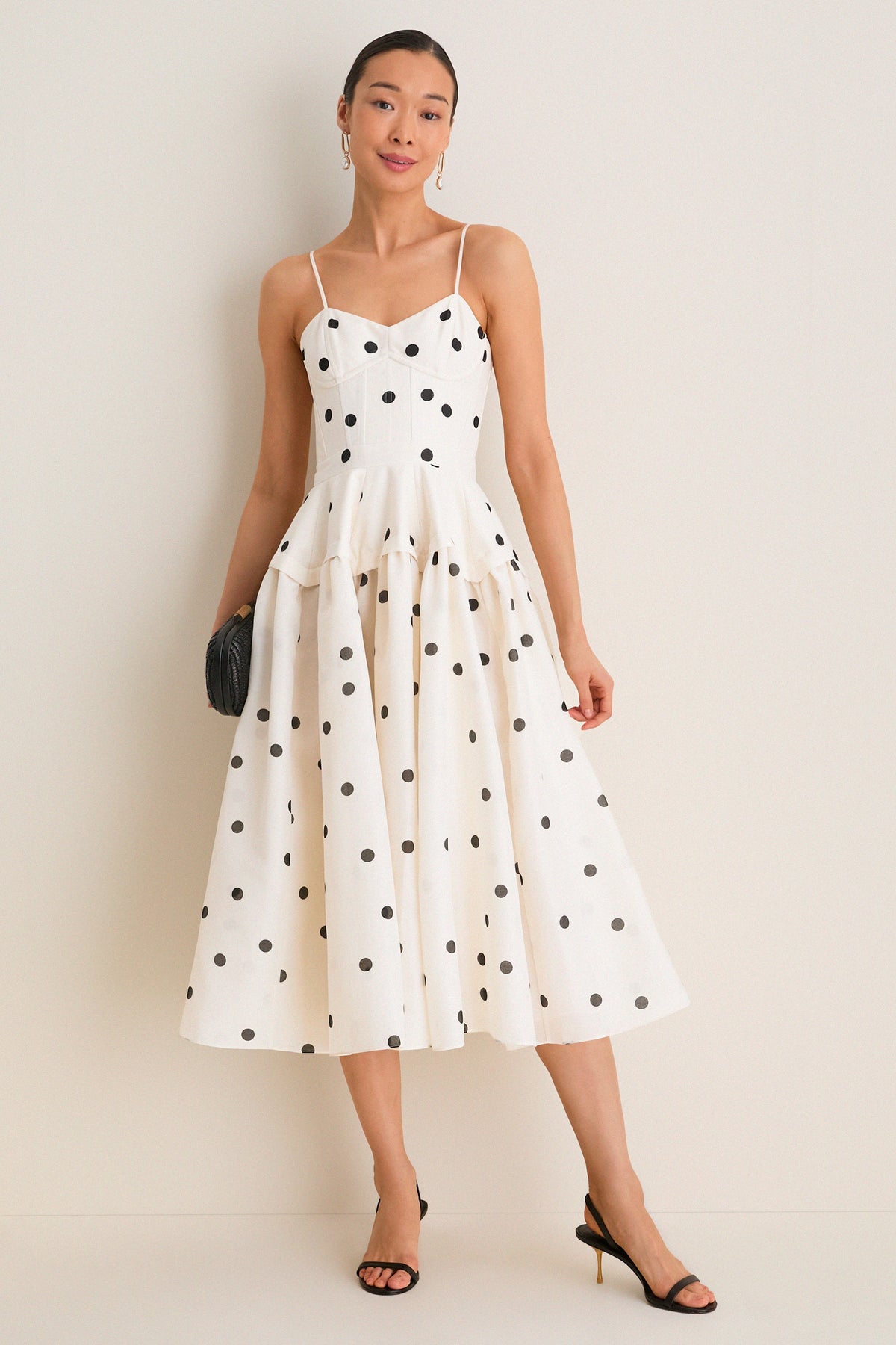 Ivory and Black Parma Dress