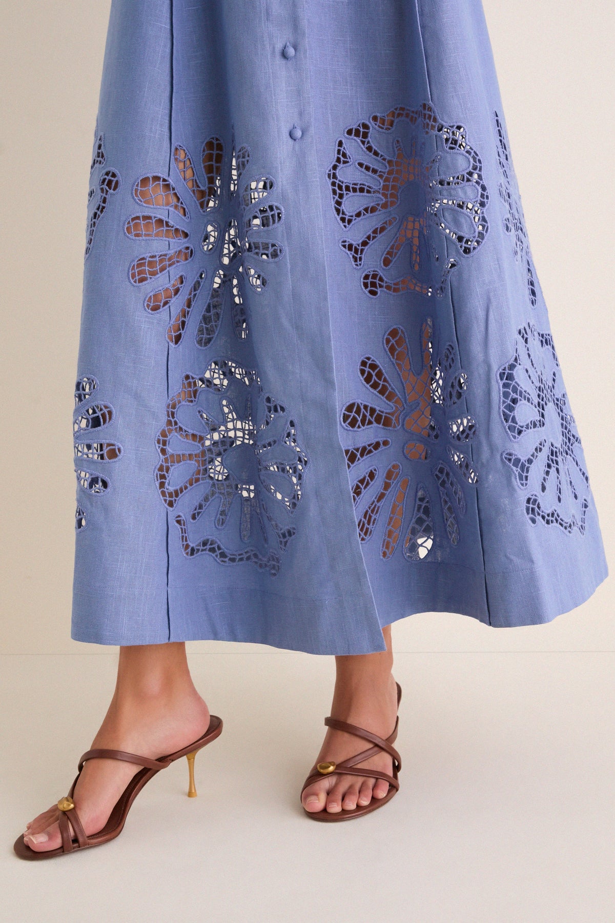 Delphinium Analise Shirt Midi Dress