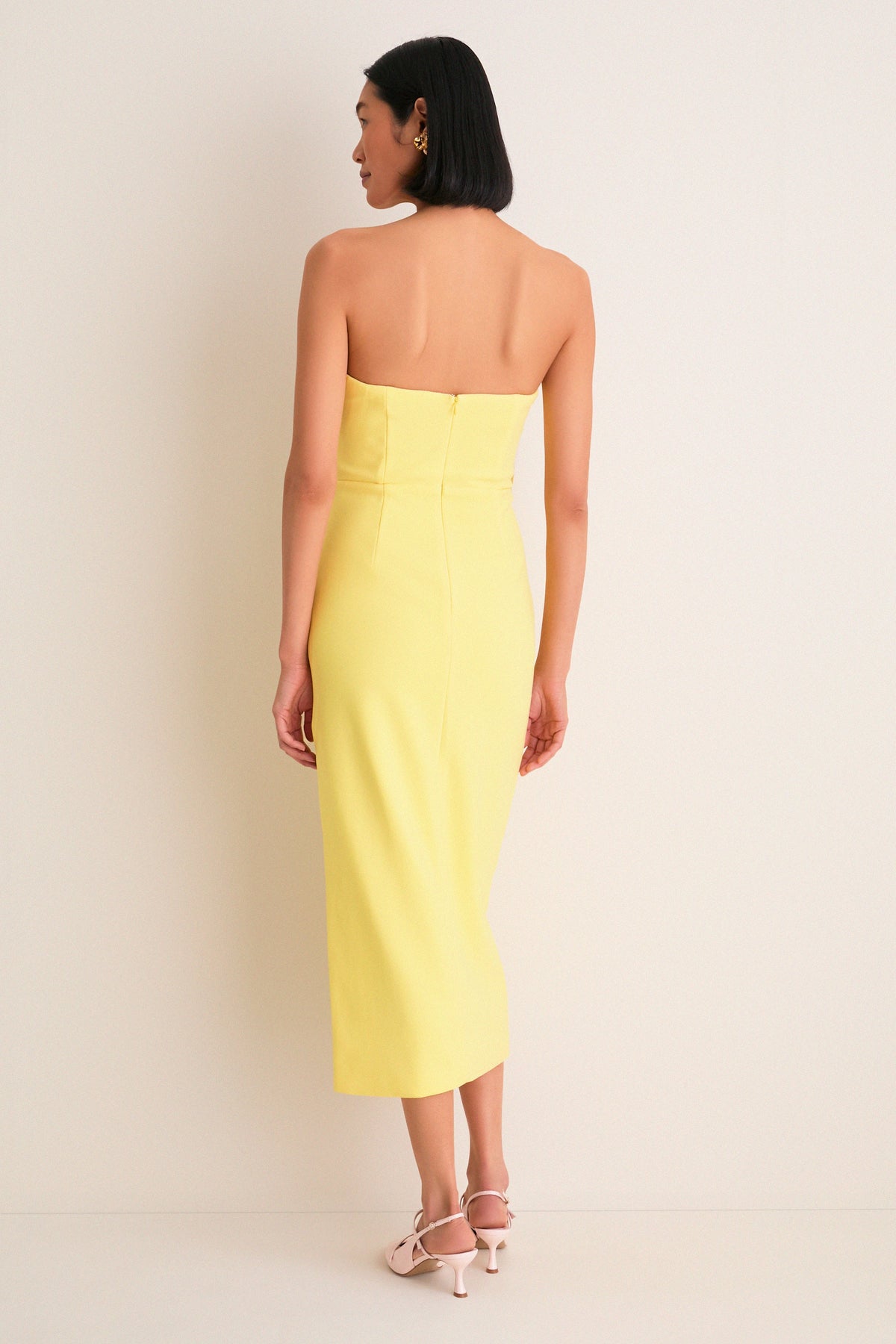 Yellow Hope Midi Dress