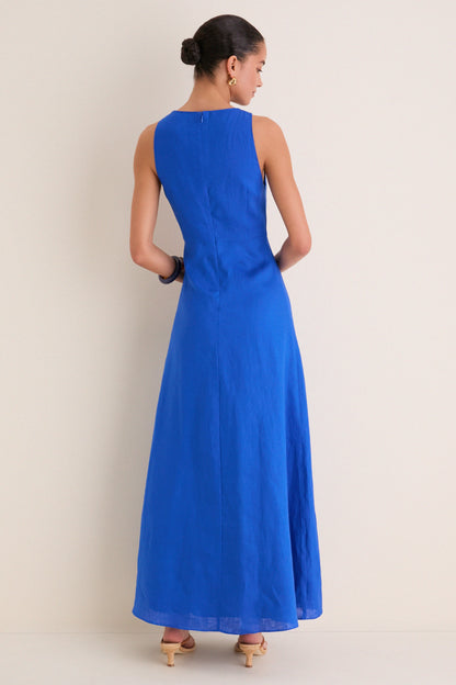 Cobalt Blue Vivian Maxi Dress