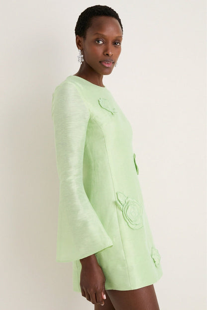 Juniper Green Suzanne Applique Mini Dress