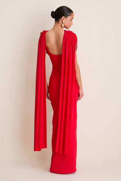 Exclusive Red Batista Maxi Dress