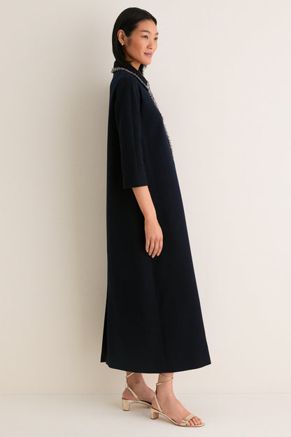 Navy Embellished Nicola Maxi Dress