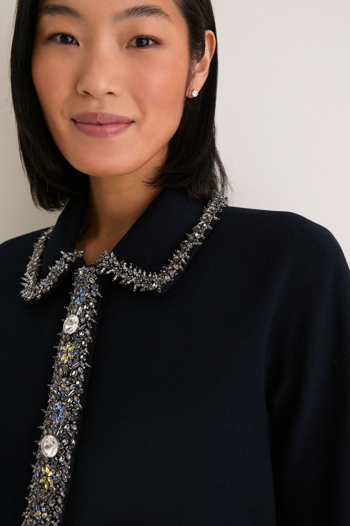 Navy Embellished Nicola Maxi Dress