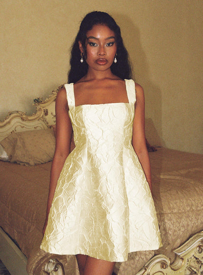 Eloquent Mini Dress Light Yellow