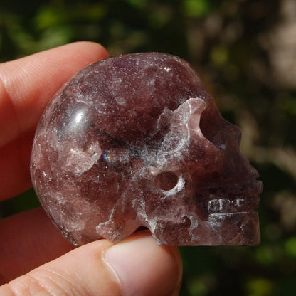 Strawberry Quartz Crystal Skull