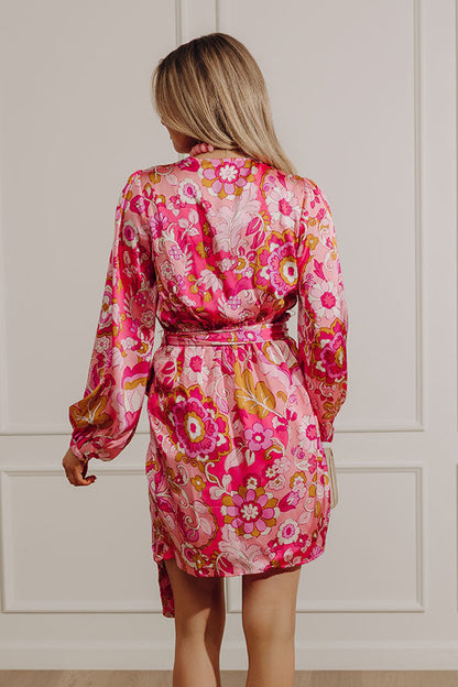 Romance In Paris Satin Mini Dress