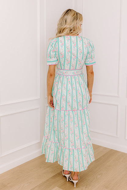 Tea Party Ready Stripe Midi Dress