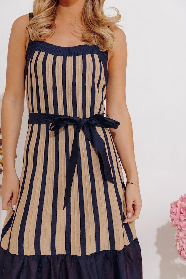 Havana Happy Hour Stripe Midi Dress